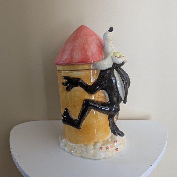 WILE COYOTE LOONEY TUNES VINTAGE CERAMIC COOKIE JAR - Picture 1 of 6